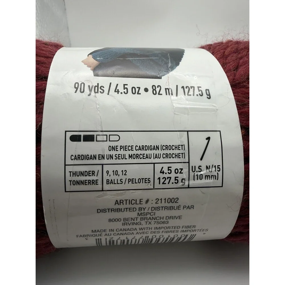 Cozy Wool Laine Douillette 90yds/ 4.5oz Merlot